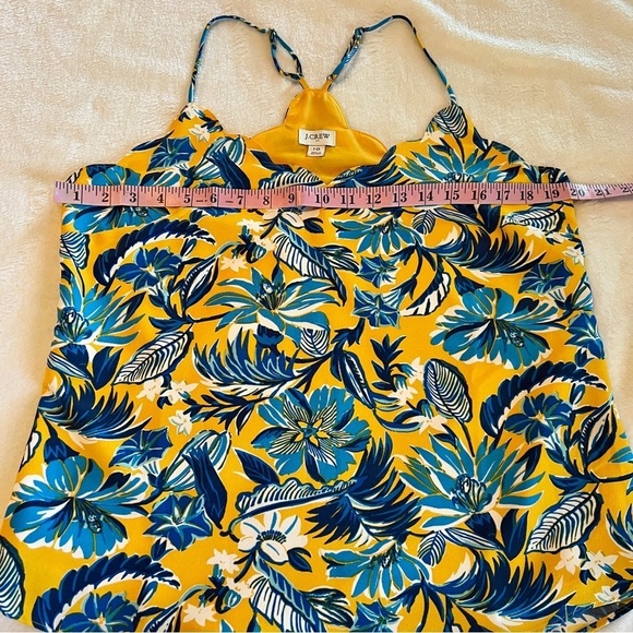 J Crew Women's Floral scalloped cami top size 10 - Picture 7 of 9